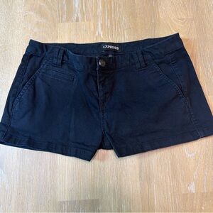Express Black Tailored Chino Shorts Size 0 Casual Summer